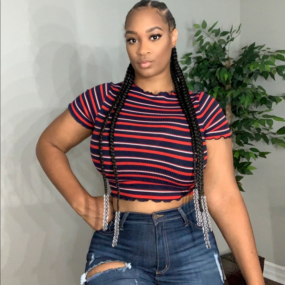Stripped crop top
